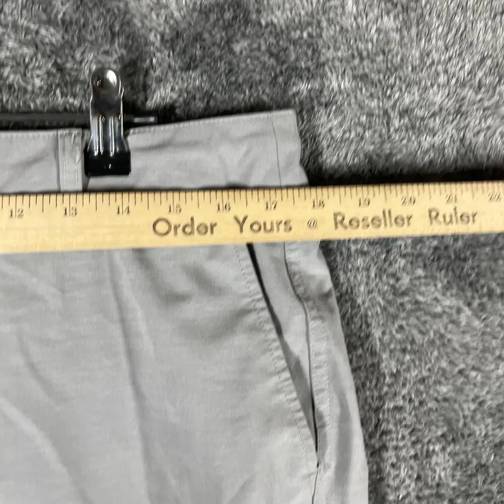 Faherty Shorts Mens 33 Waist Gray Chino Microfiber Stretch Pockets All Day